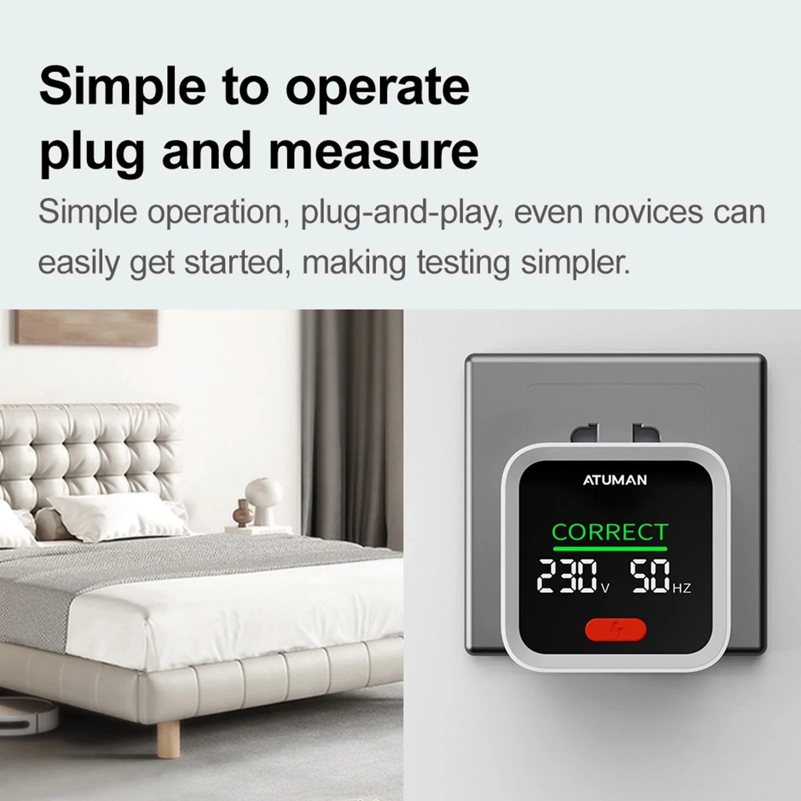 DUKA ATuMan ST2 Socket Tester Smart Socket Detector with LCD Backlit Display  Plug Tester Breaker Finder - Image 4