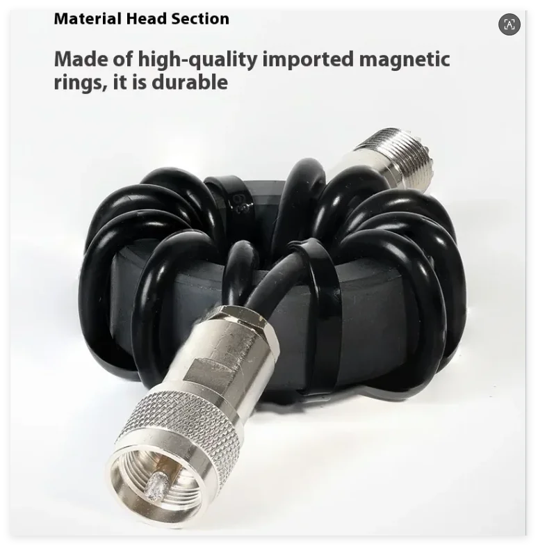 EM-25 / EM-43 1.8-30MHz Shortwave Choke Coil Magnetic Ring Shortwave 1:1 Current Balun For HF Shortwave Radio The Feeder - Image 5