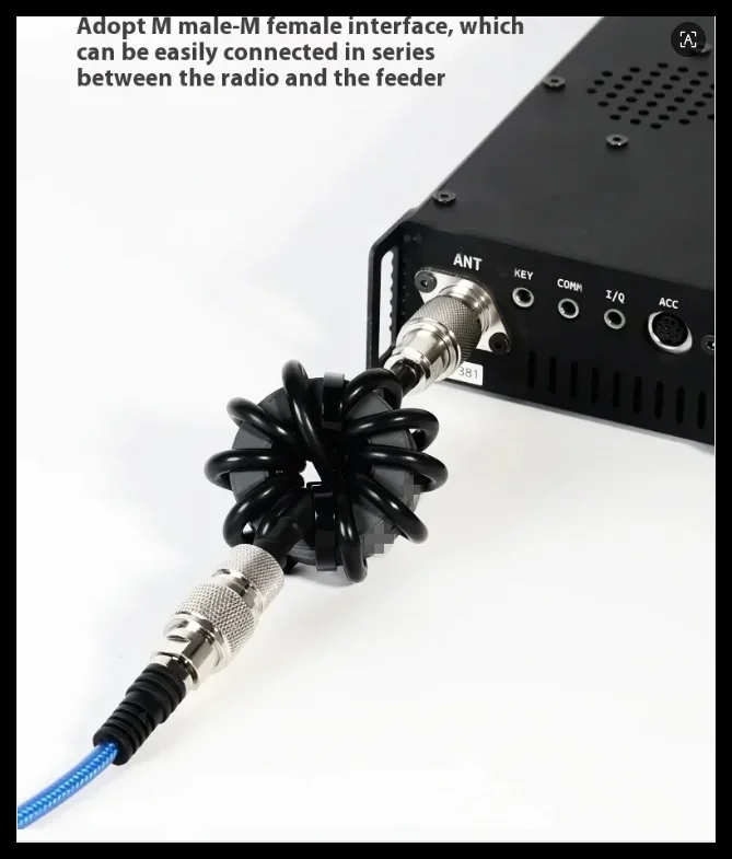 EM-25 / EM-43 1.8-30MHz Shortwave Choke Coil Magnetic Ring Shortwave 1:1 Current Balun For HF Shortwave Radio The Feeder - Image 6