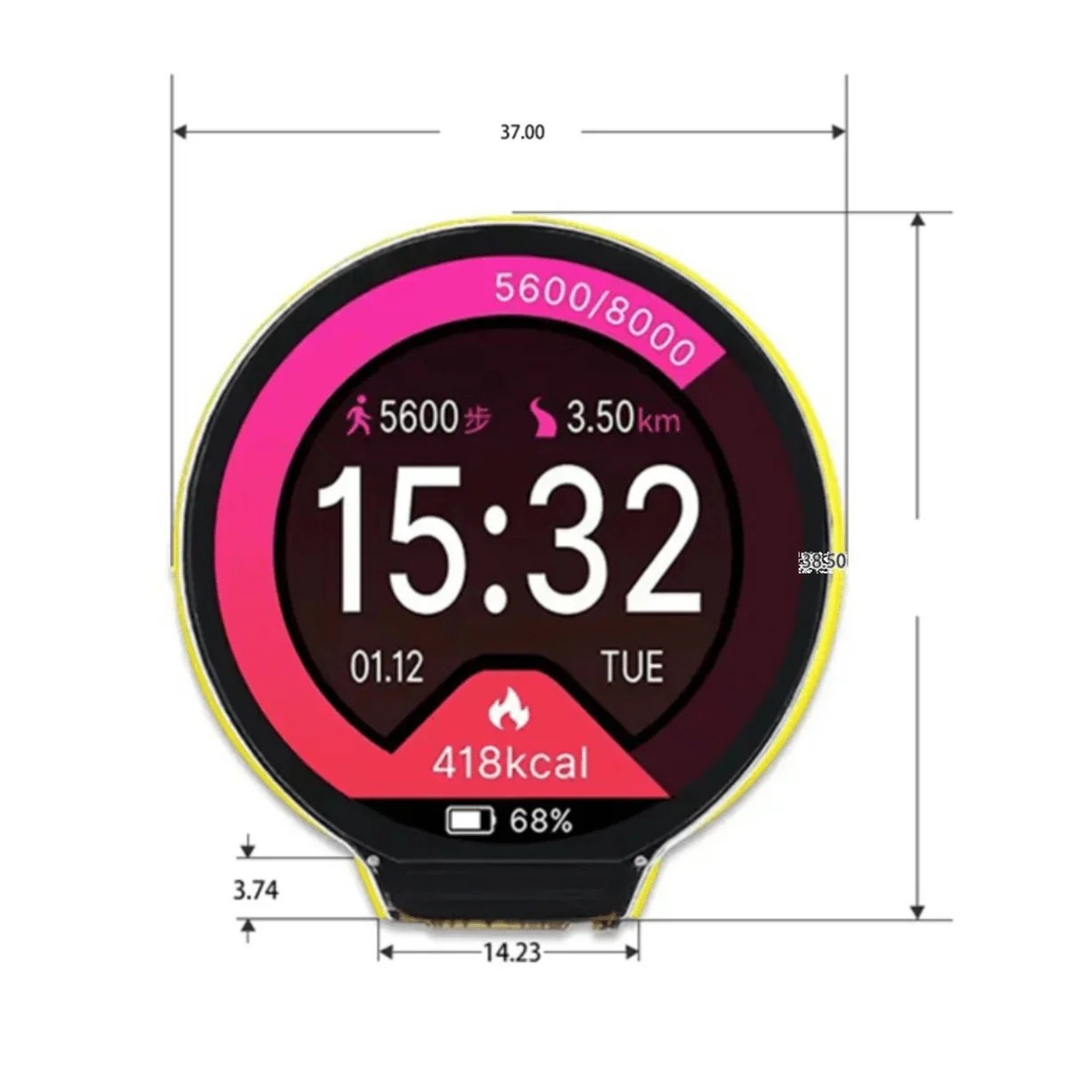 ESP32-C3 1.28 Inch Round Display GC9A01 IPS LCD Touch/Not Touching Screen ESP32 WIFI Bluetooth Dual Core Board for Arduino LVGL - Image 4