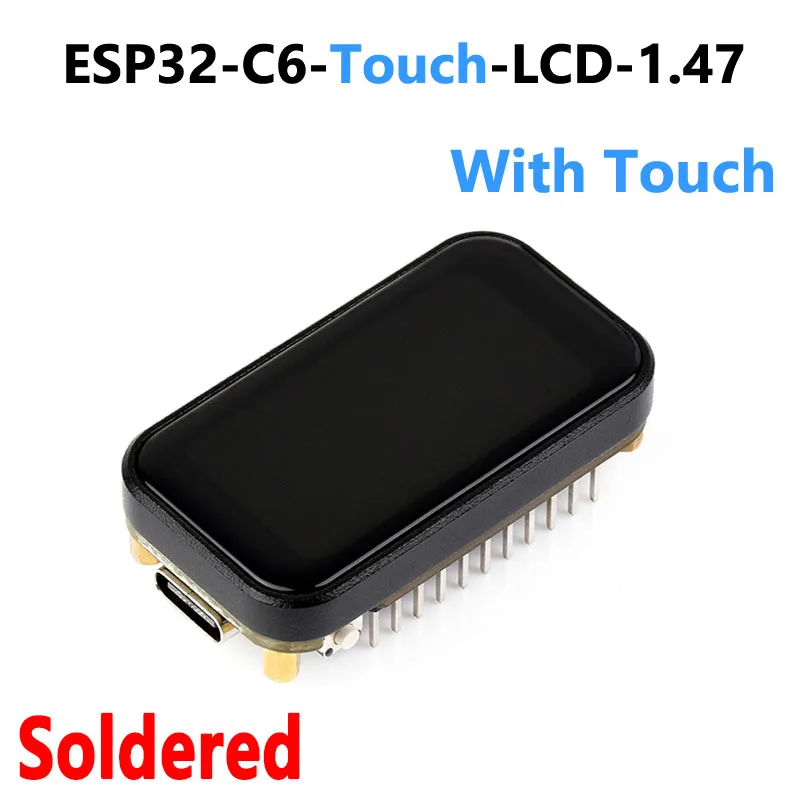 ESP32 C6 Development Board 1.47 inch Touch Option LCD Display Screen ST7789 For Arduino WiFi6/LVGL/HMI Onborad SD-Port/RGB-LED - Image 8