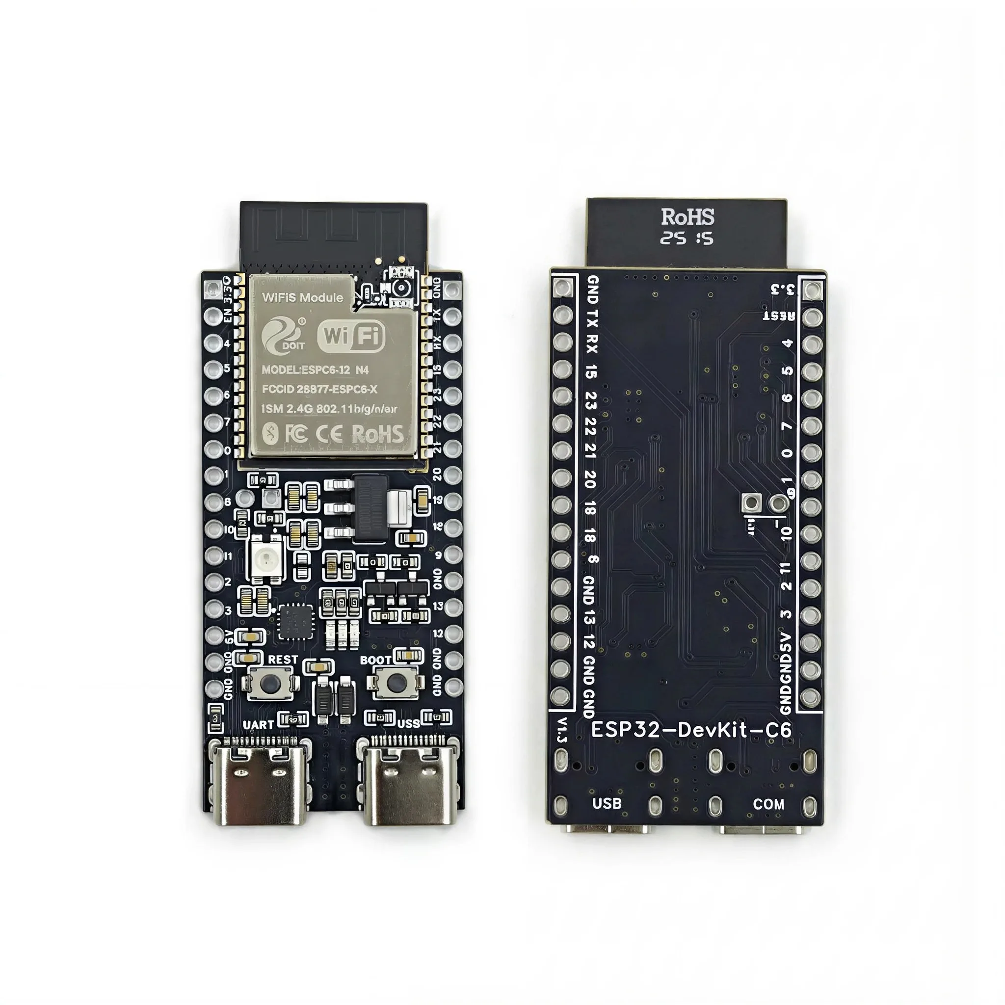 ESP32-C6-DevKitC-1 Development Board ESP32 N4 Core Board 4MB Flash WIFI6 BLE Zigbee Compatible ESP32 Module - Image 3