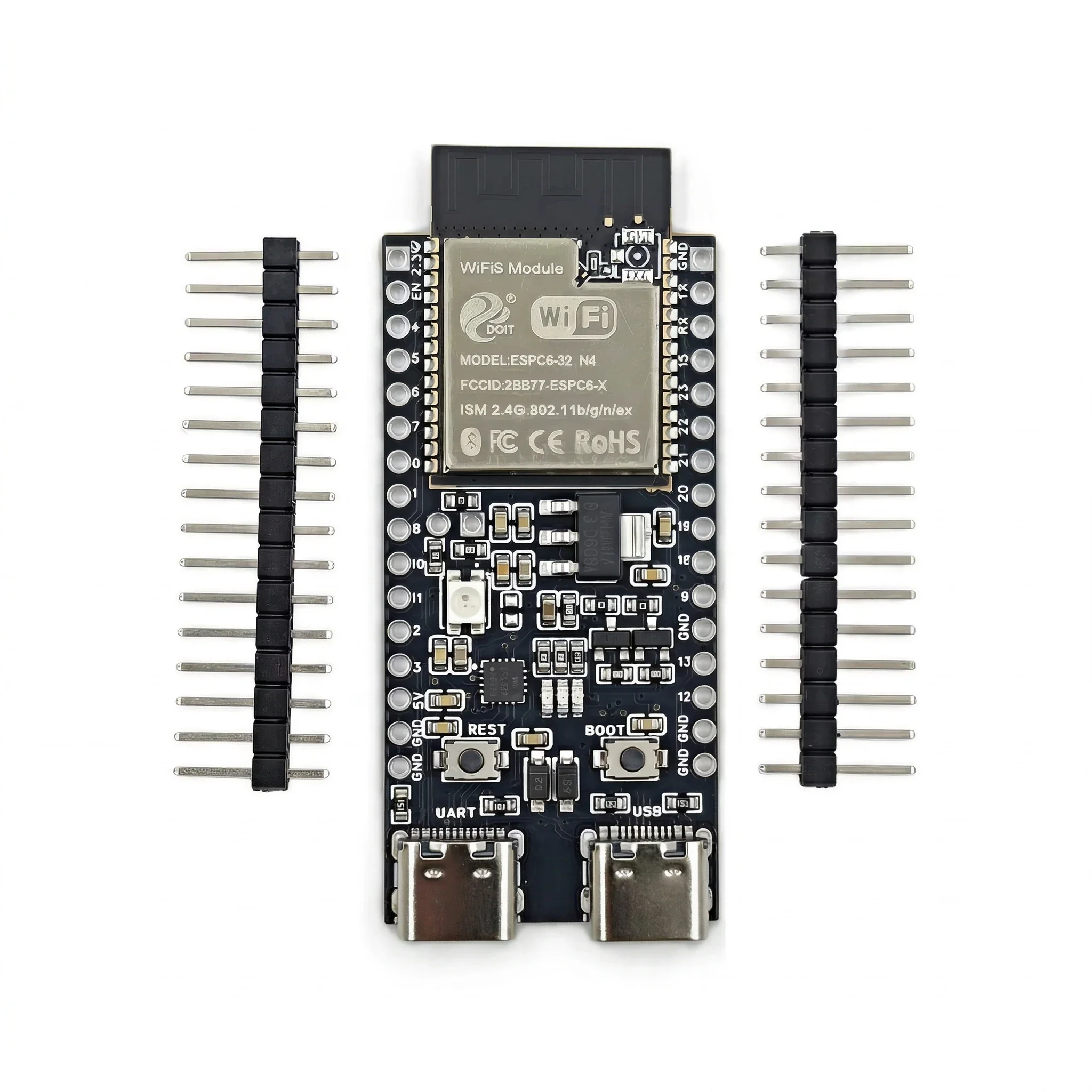 ESP32-C6-DevKitC-1 Development Board ESP32 N4 Core Board 4MB Flash WIFI6 BLE Zigbee Compatible ESP32 Module - Image 5