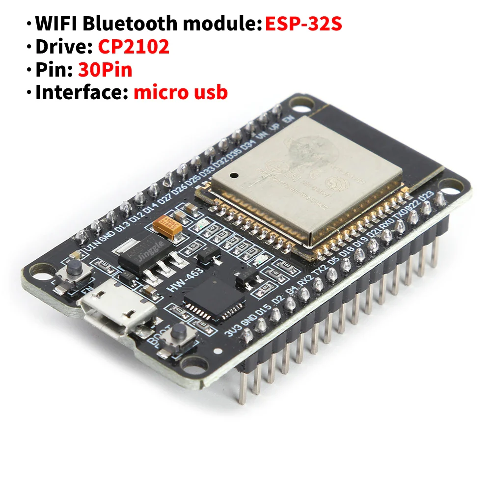 ESP32 Development Board / Module Wireless WiFi Bluetooth module Ultra-Low Power Consumption Dual Core 30Pin ESP32-32D Smart Home - Image 12