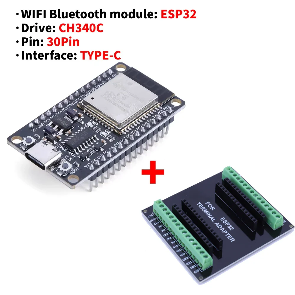 ESP32 Development Board / Module Wireless WiFi Bluetooth module Ultra-Low Power Consumption Dual Core 30Pin ESP32-32D Smart Home - Image 9