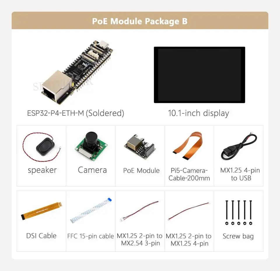 ESP32 P4 ETH Development Board RJ45 100M Ethernet port DSI/MIPI LCD Display Touchscreen/CSI Camera/Audio Speaker AI Deepseek - Image 7