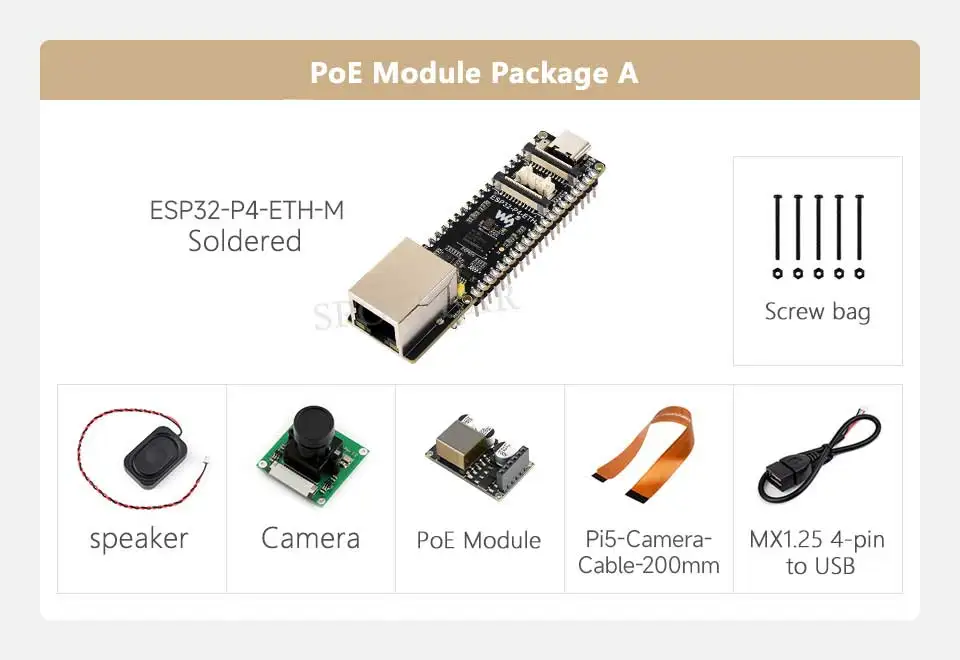 ESP32 P4 ETH Development Board RJ45 100M Ethernet port DSI/MIPI LCD Display Touchscreen/CSI Camera/Audio Speaker AI Deepseek - Image 8