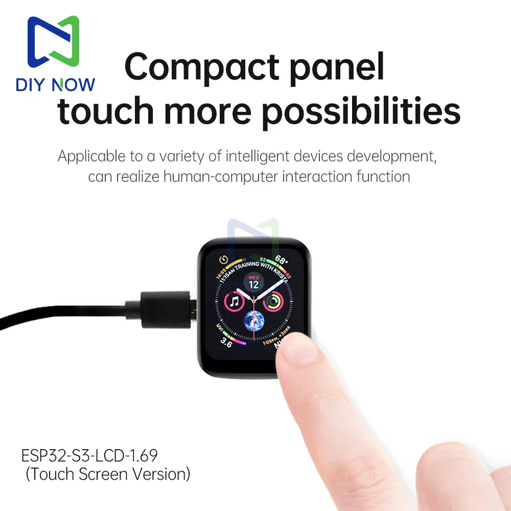 ESP32-S3 1.69-inch IPS Touch LCD Display Development Board 240×280 ST7789V2 SPI Display Module and 6-axis Sensor for Arduino - Image 2