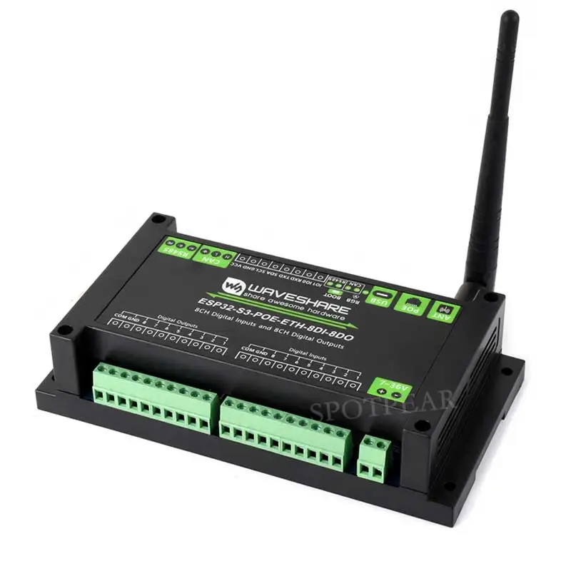 ESP32-S3 Industrial Control Board 8-Channel Controller with WiFi Bluetooth CAN IoT RS485 and RJ45 ETH interfaces POE - Image 6