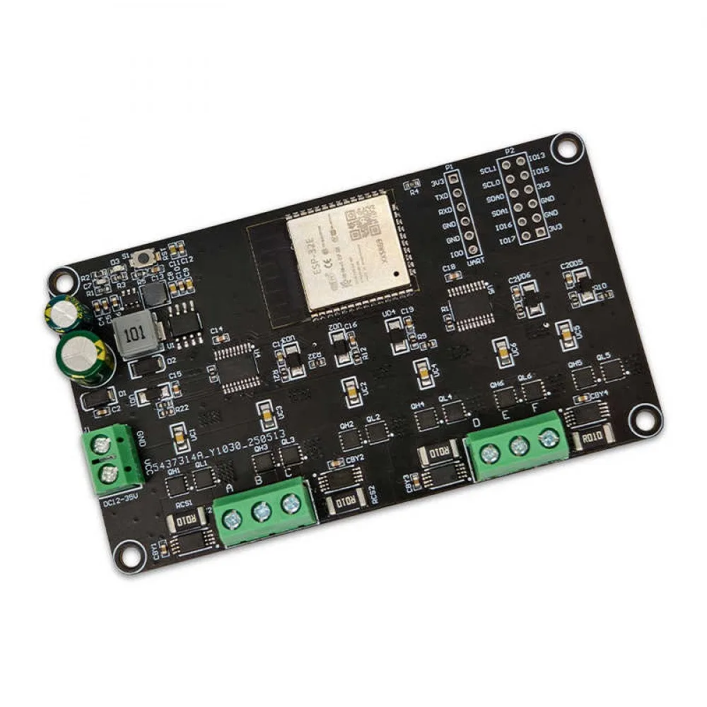 ESP32 Simple FOC Dual-way Brushless Motor Drive Board Onboard ESP32-WROOM-32E Module DC12V Brushless Motor Control Module - Image 3
