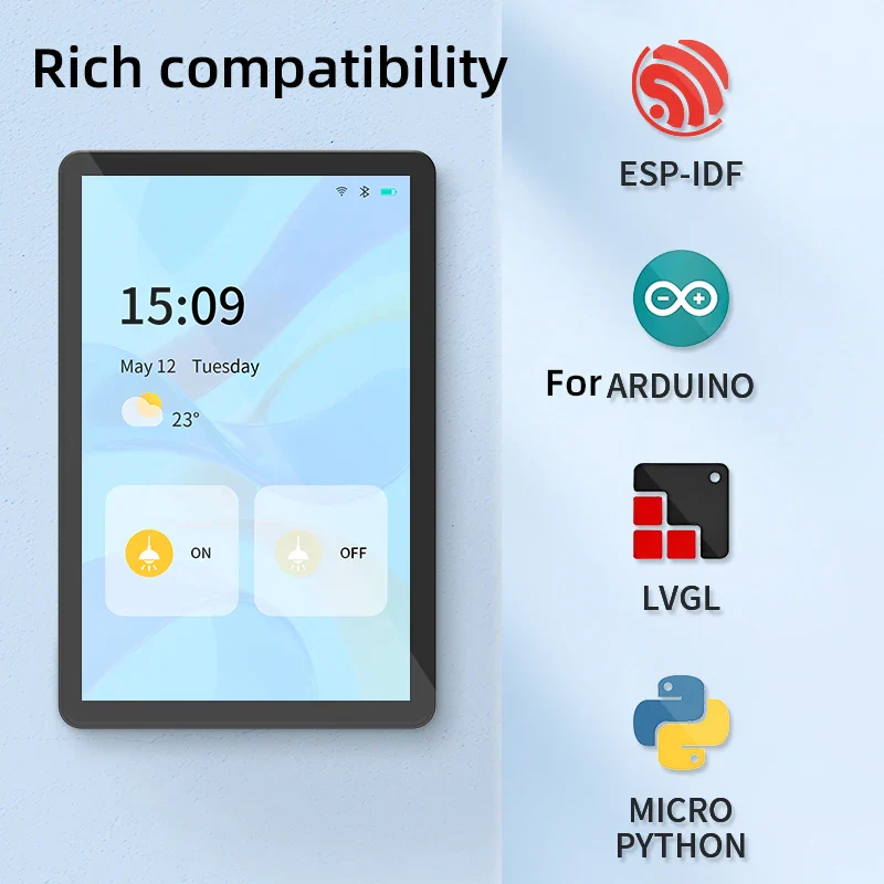 ESP32P4 Development Board 10.1 Inch 1280*800 Screen WiFi BT Type-C for Arduino LVGL ESP-IDE Smart Home Optional Speaker Battery - Image 5