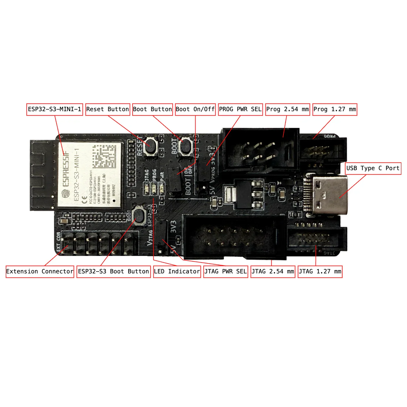Espressif ESP-Prog-2 Debugger Serial Communication, JTAG In-Circuit Debugging, Firmware Auto Downloader - Image 2