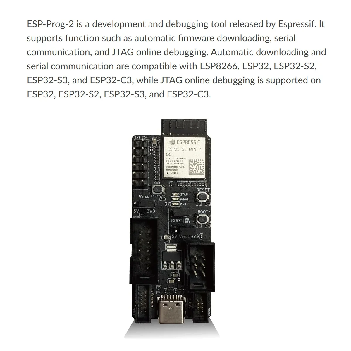 Espressif ESP-Prog-2 Debugger Serial Communication, JTAG In-Circuit Debugging, Firmware Auto Downloader - Image 3