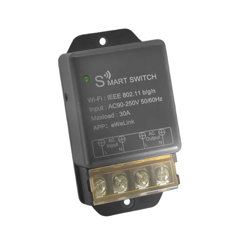 eWeLink 30A High-Power Smart WiFi Relay Switch - Wireless Remote Control via APP/Alexa/Google Home | DIY Timer & Automation | Pl - Image 6