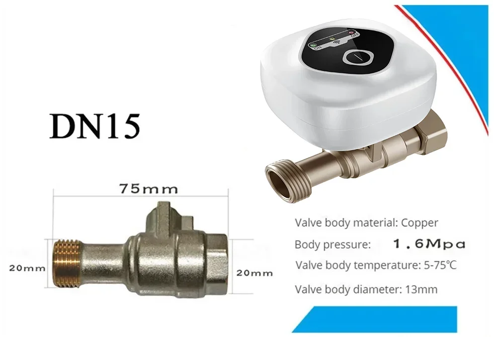 eWelink APP WiFi Smart Valve Water Gas Shutoff Automated Ball Valve DN15/DN20/DN25 Wireless Control For Alexa Google Alice - Image 13