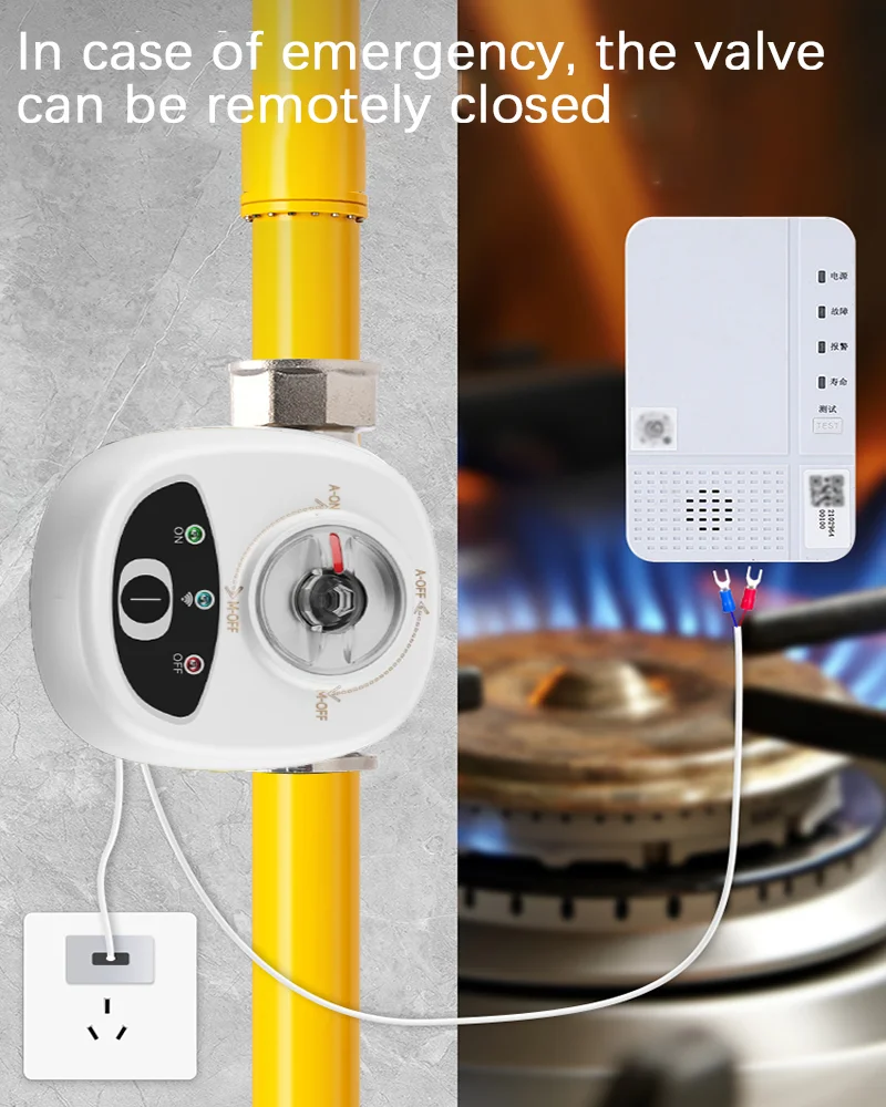 eWelink APP WiFi Smart Valve Water Gas Shutoff Automated Ball Valve DN15/DN20/DN25 Wireless Control For Alexa Google Alice - Image 3