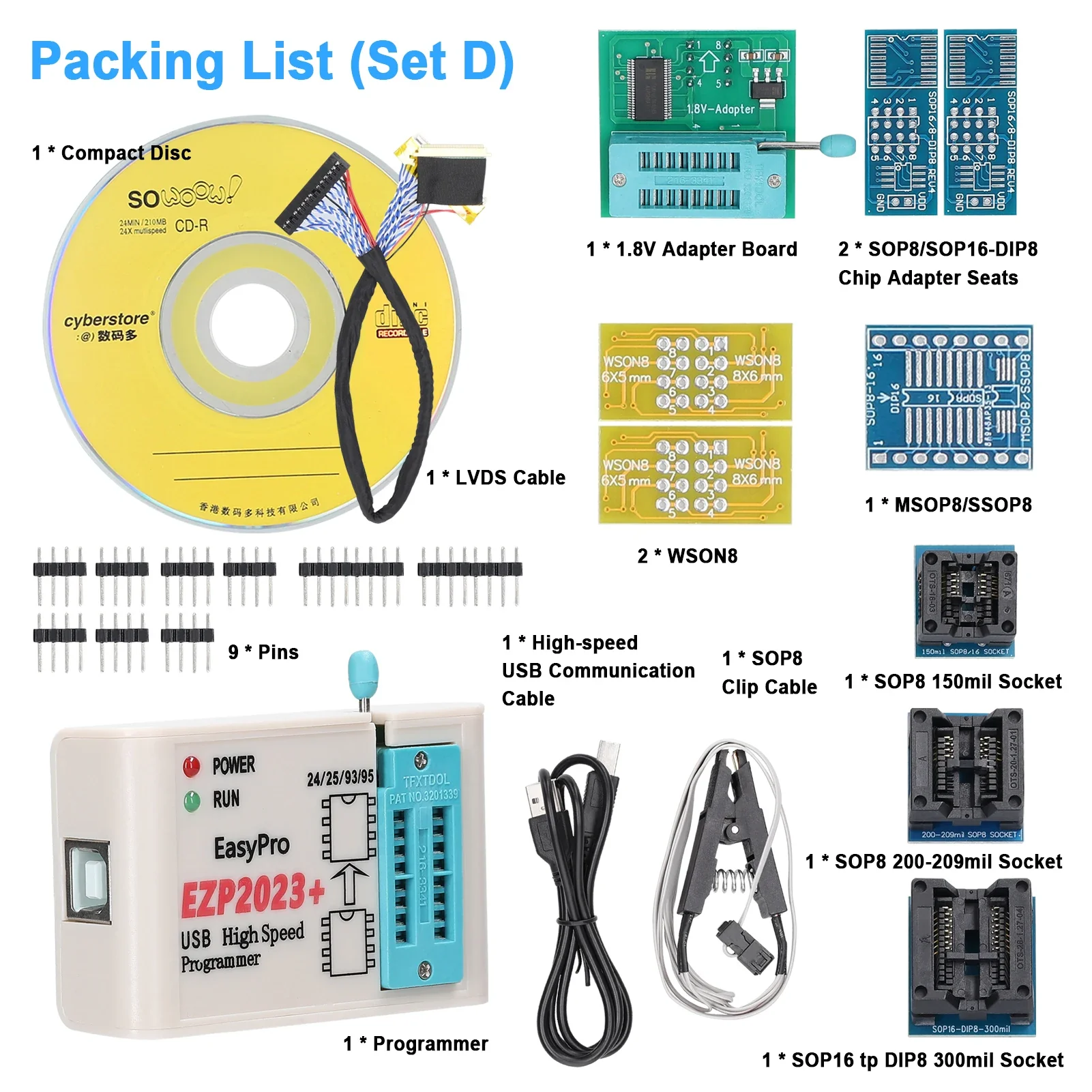 EZP2023+ High-Speed USB SPI Programmer Support 24/25/93/95 EEPROM 25 Flash Bios Chip Support PC Programmer Firmware Upgrade - Image 10