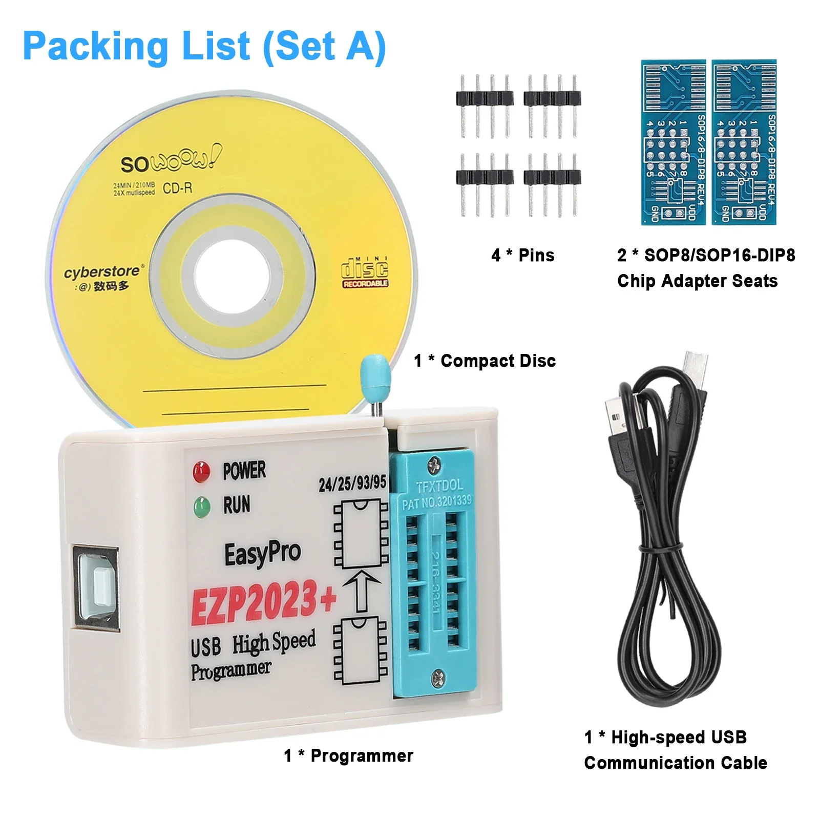 EZP2023+ High-Speed USB SPI Programmer Support 24/25/93/95 EEPROM 25 Flash Bios Chip Support PC Programmer Firmware Upgrade - Image 7