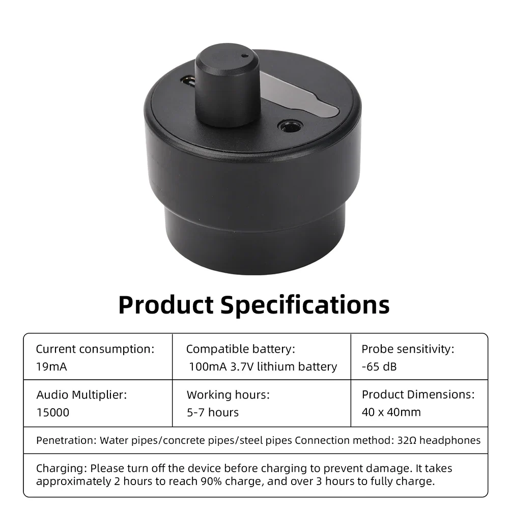 F03 Wall Pipe Leak Detector Underfloor Heating Receiver Leakage Device Water Pipe Leakage Monitor for Home - Image 5