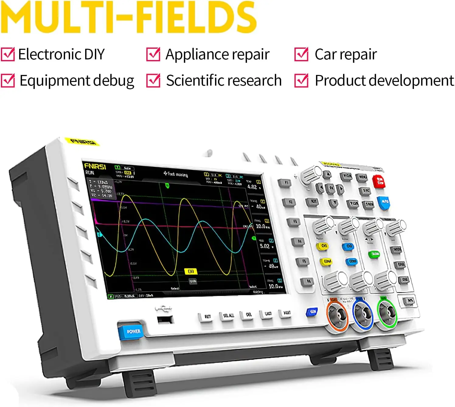 FNIRSI 1014D  2 in 1 Digital Oscilloscope DDS Signal Generator - Image 4