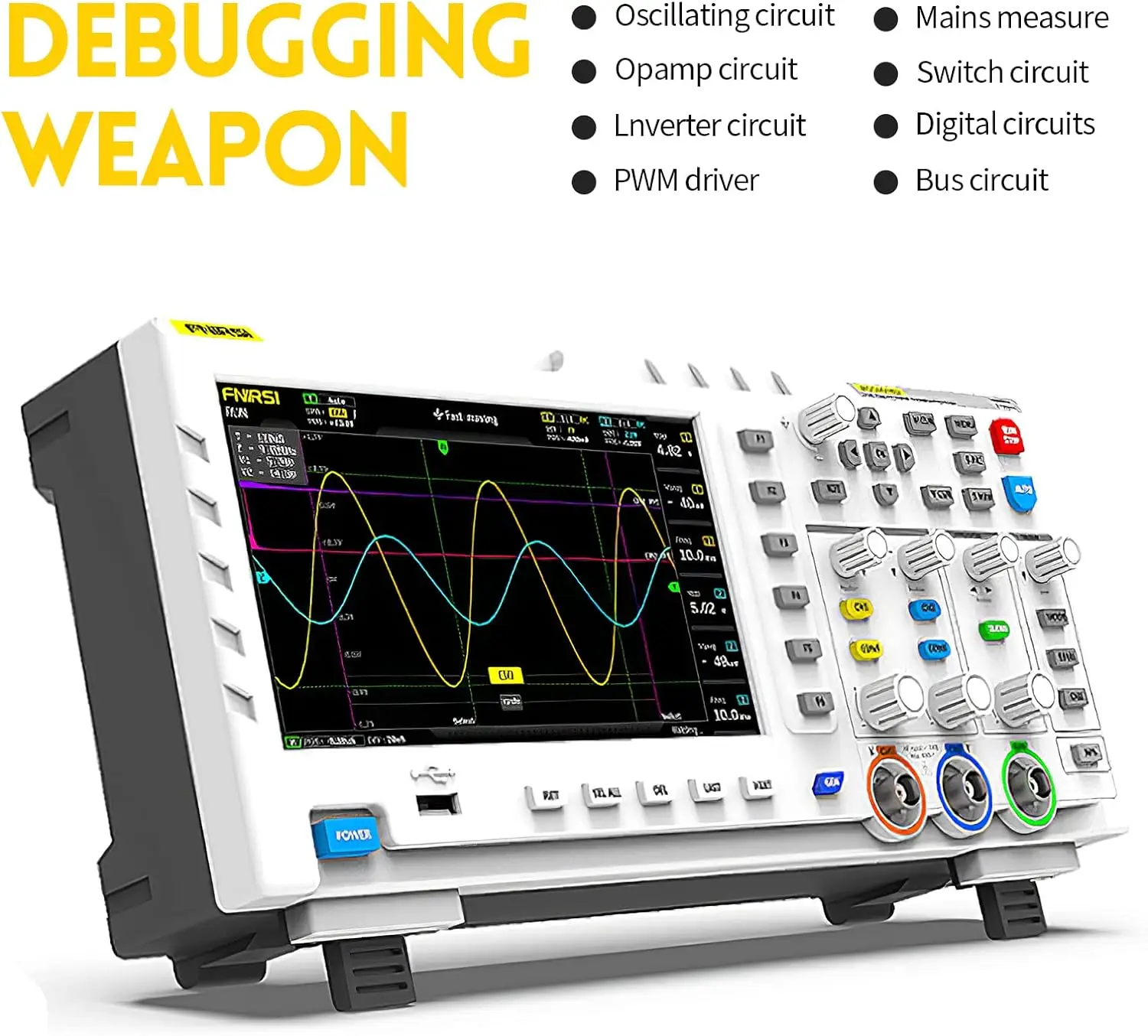 FNIRSI 1014D  2 in 1 Digital Oscilloscope DDS Signal Generator - Image 5