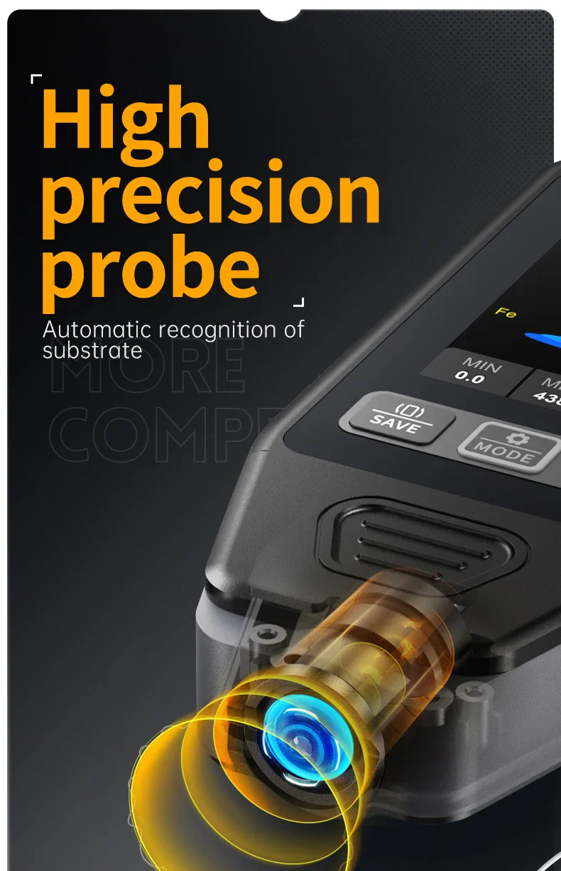FNIRSI CTG-20 Coating Thickness Gauge 0-1400um Fe nFe Fe+Zn Electroplate Metal & Putty Powder - Image 13