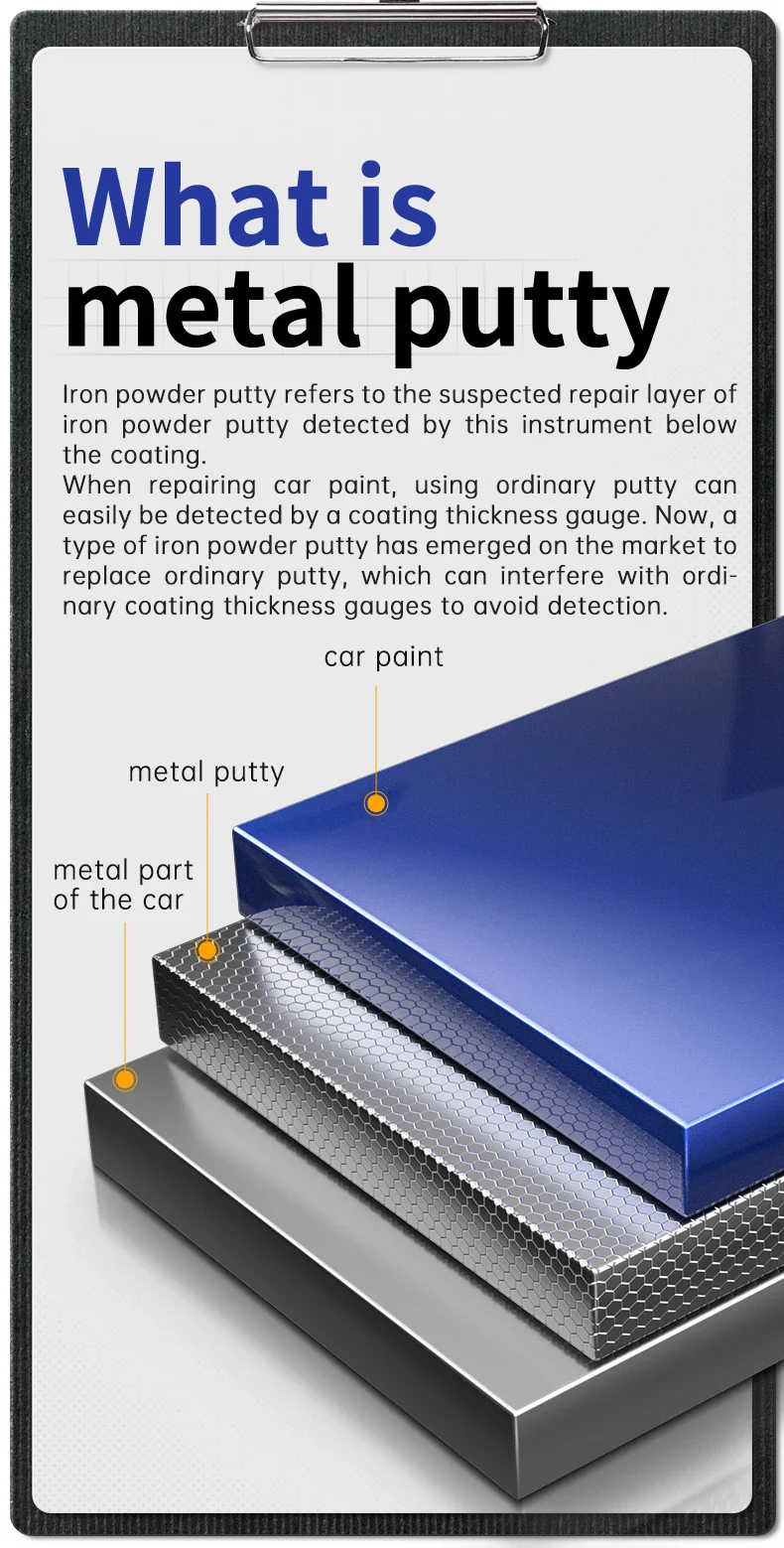 FNIRSI CTG-20 Coating Thickness Gauge 0-1400um Fe nFe Fe+Zn Electroplate Metal & Putty Powder - Image 17