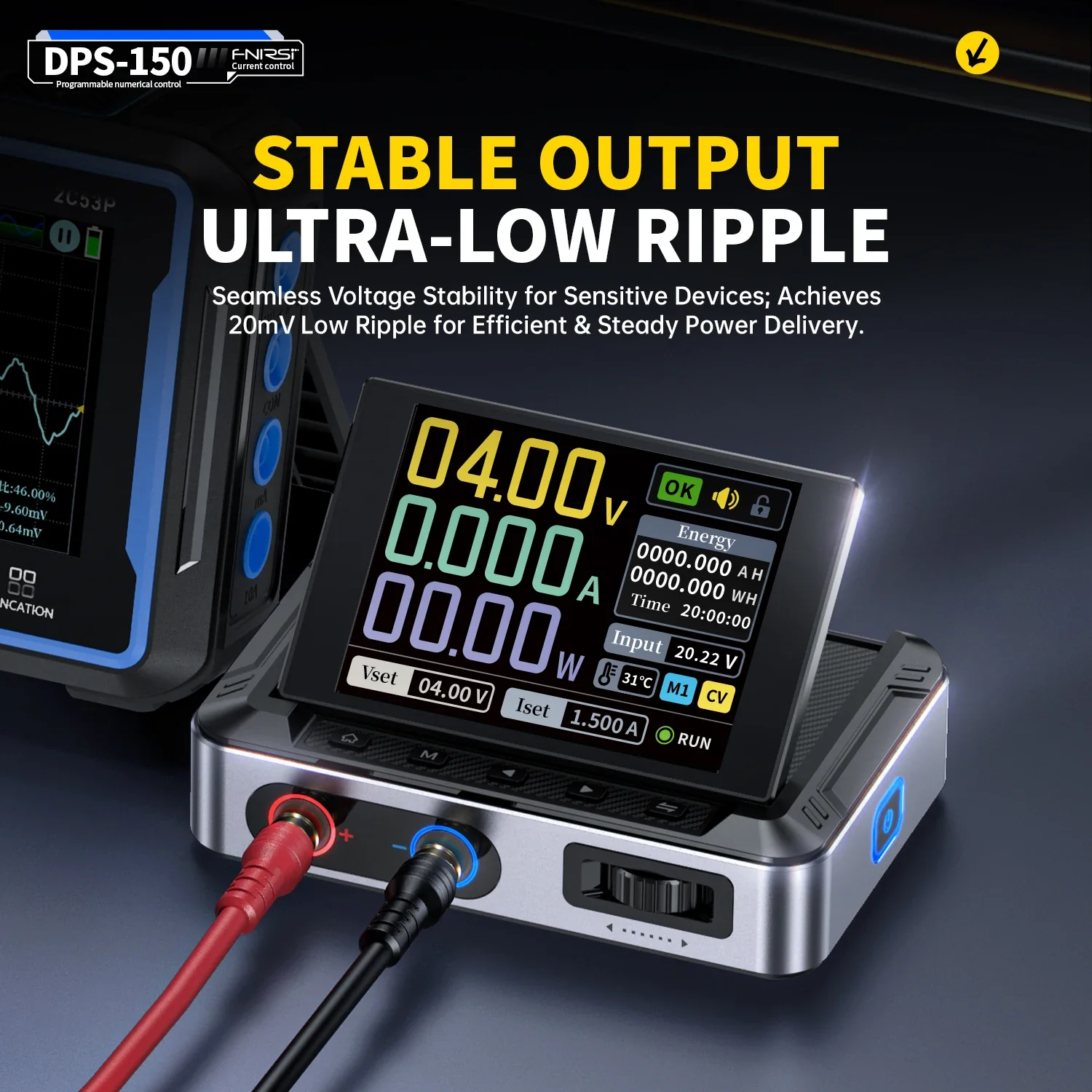 FNIRSI DPS-150 Laboratory DC Power Supply, CNC Adjustable 30V 5A Digital Display Micro Stabilized Switch Power Supply, Portable - Image 2
