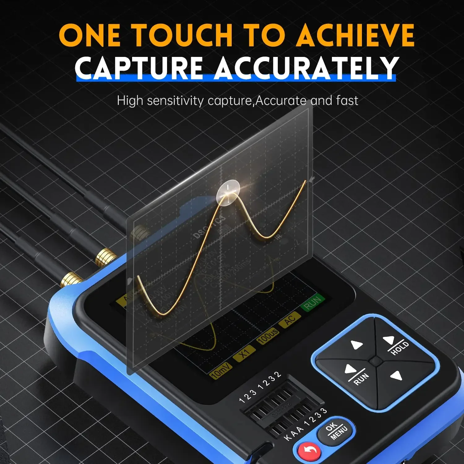 FNIRSI DSO-TC3  Digital Oscilloscope Mini Transistor Tester - Image 4