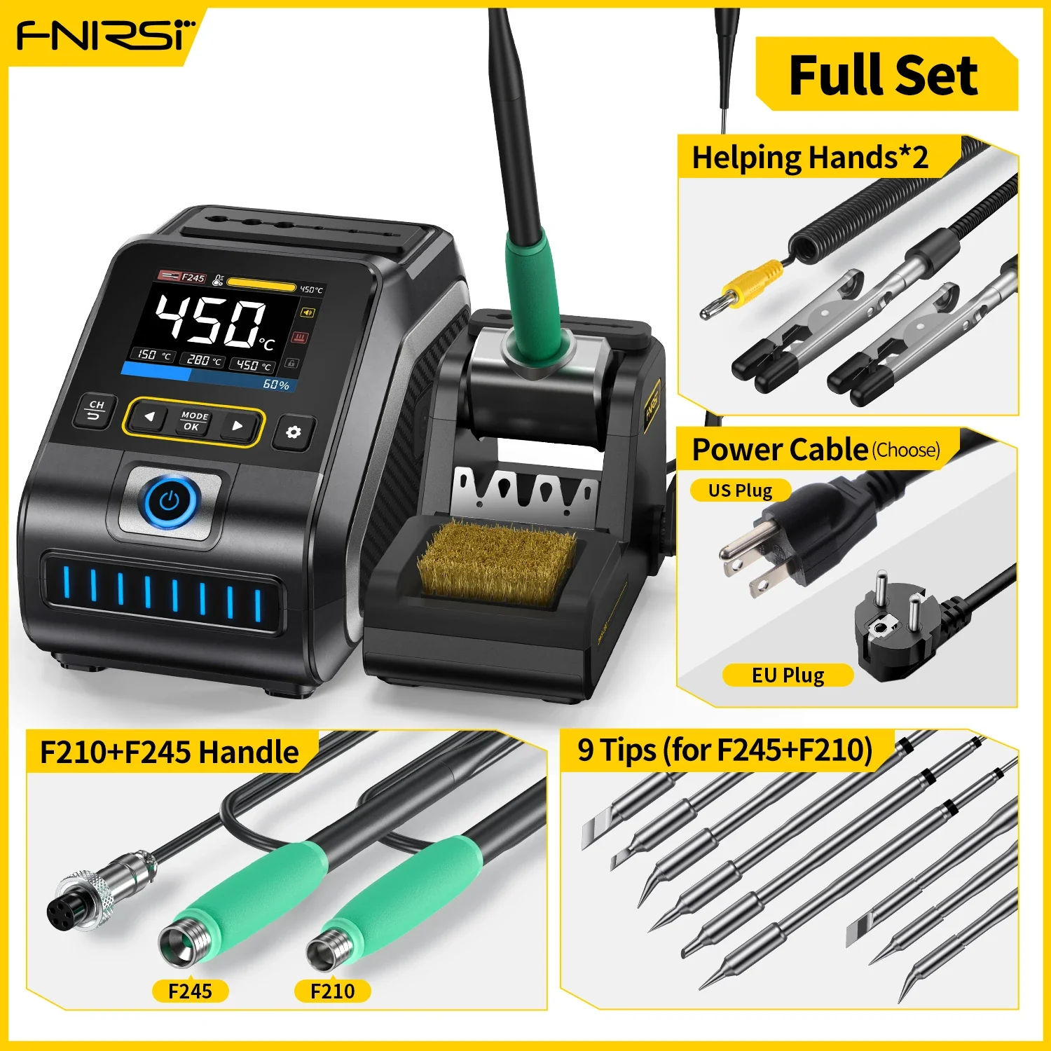 FNIRSI DWS-200 Power Repaid Heating Soldering Iron Staion - Image 10