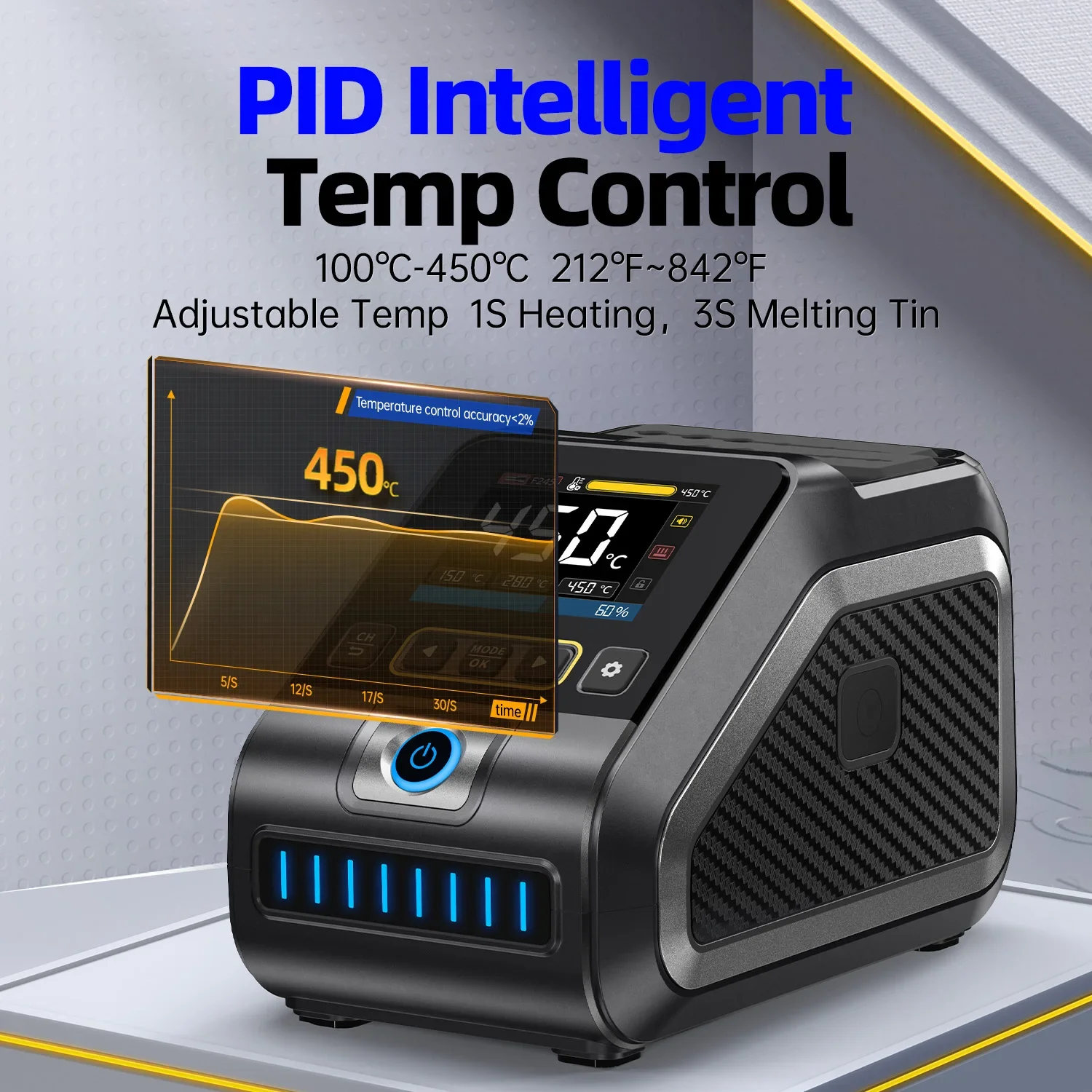 FNIRSI DWS-200 Power Repaid Heating Soldering Iron Staion - Image 2