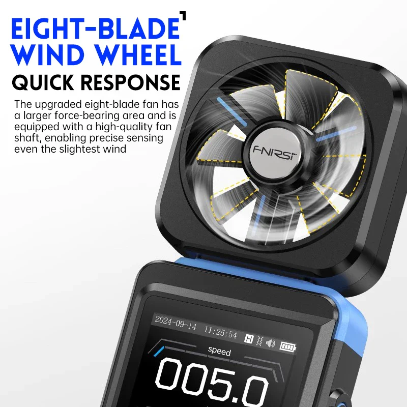FNIRSI FAM-02 3 in 1 High Accuracy Anemometer Thermometer  Professional Anemometer - Image 4