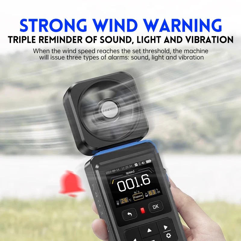 FNIRSI FAM-02 3 in 1 High Accuracy Anemometer Thermometer  Professional Anemometer - Image 5