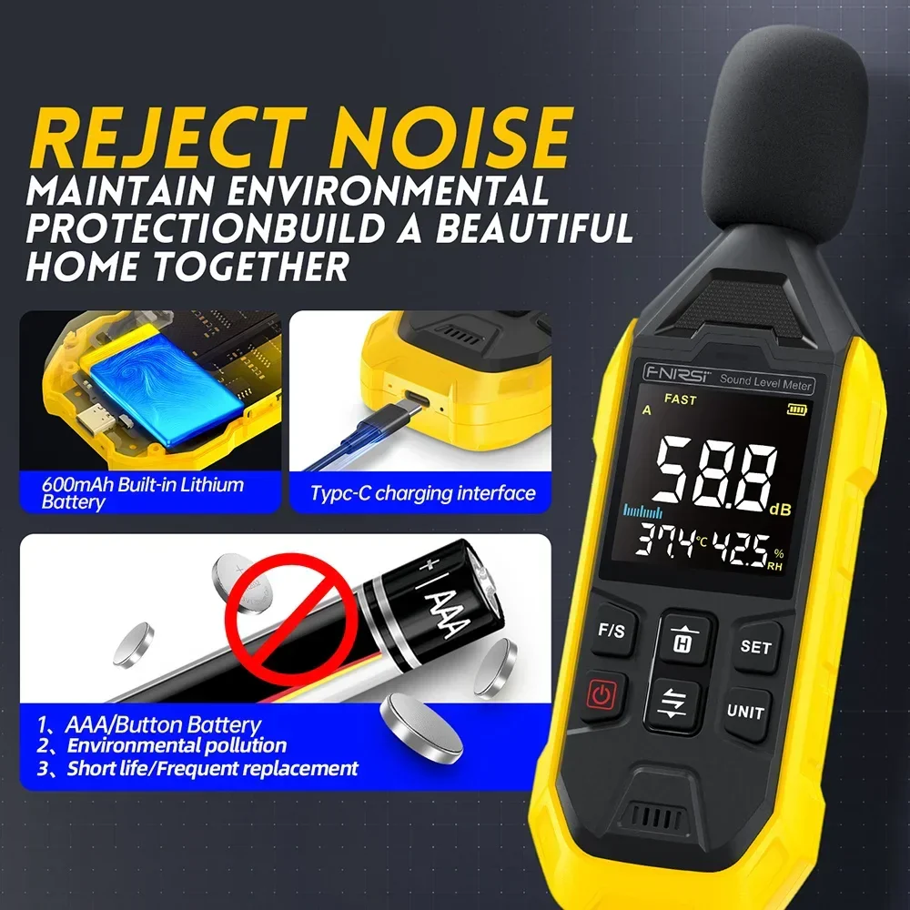 FNIRSI FDM01  Noise Digital  Sound Level Meter - Image 4