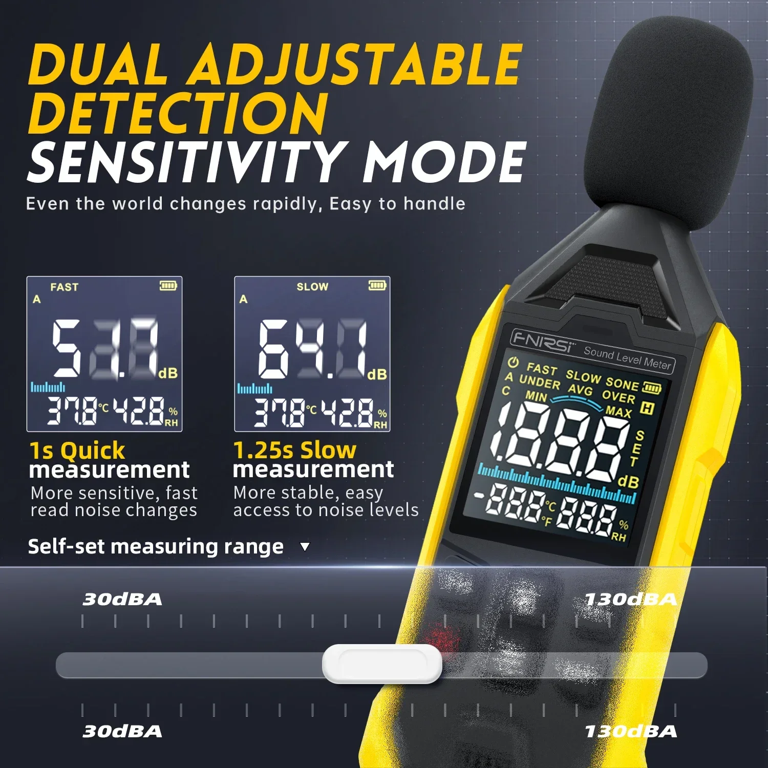 FNIRSI FDM01  Noise Digital  Sound Level Meter - Image 5