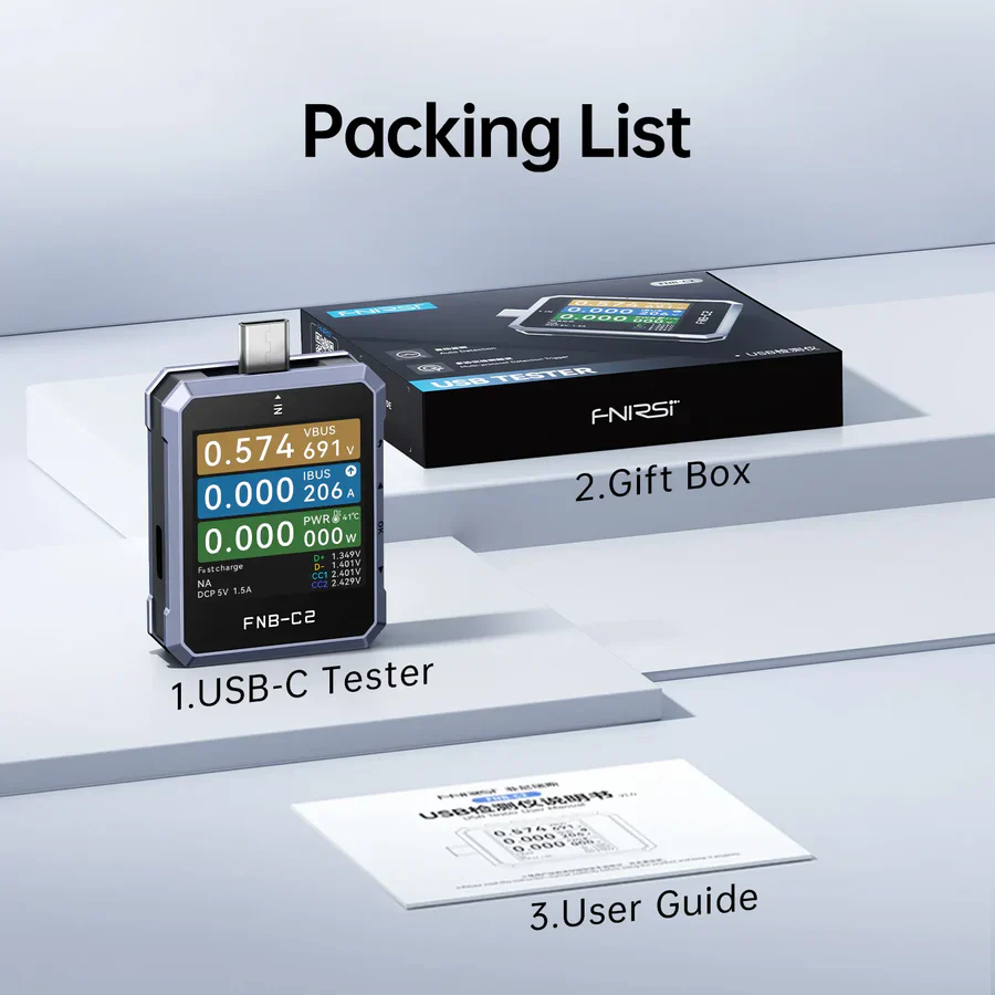 FNIRSI FNB-C2 USB PD 3.1 Type-C Fast Charging Tester - Image 12
