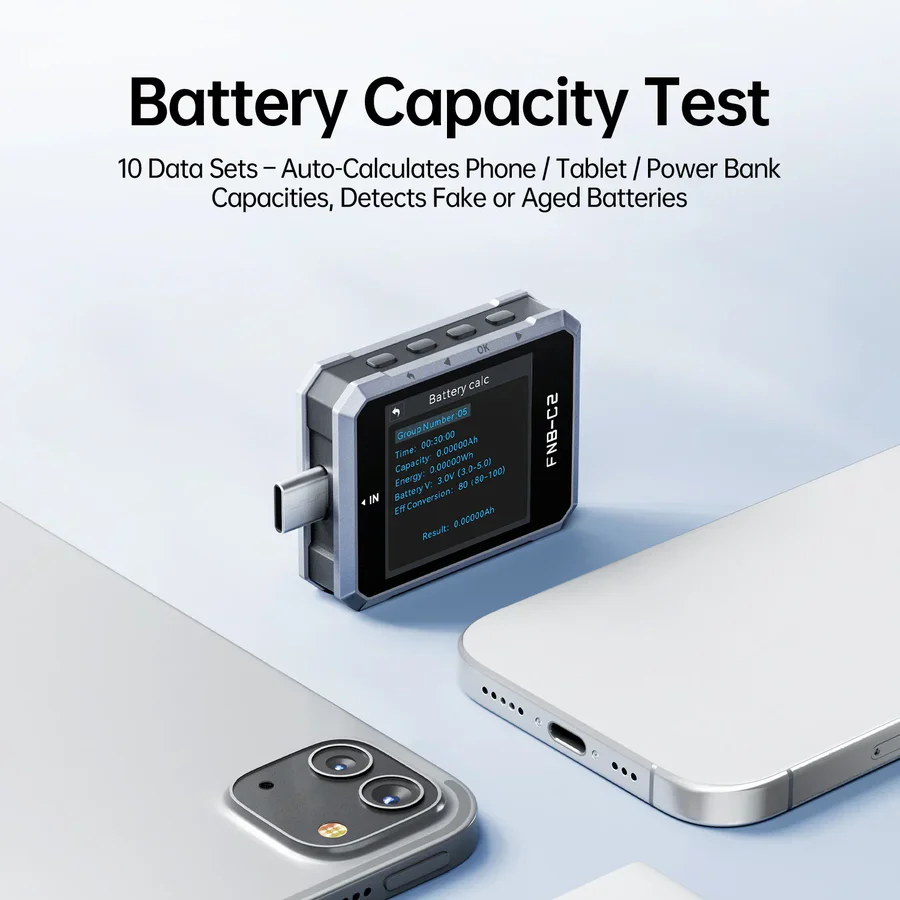 FNIRSI FNB-C2 USB PD 3.1 Type-C Fast Charging Tester - Image 9