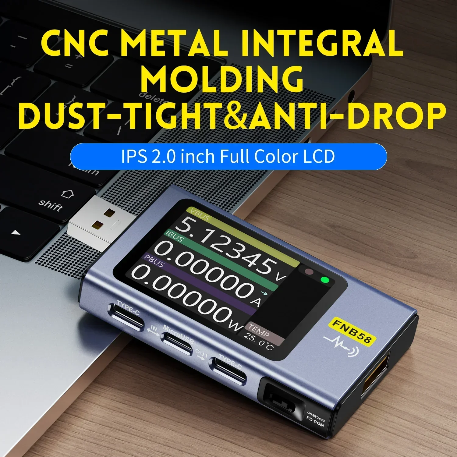 FNIRSI FNB58 Digital USB Voltmeter Ammeter Tester - Image 4