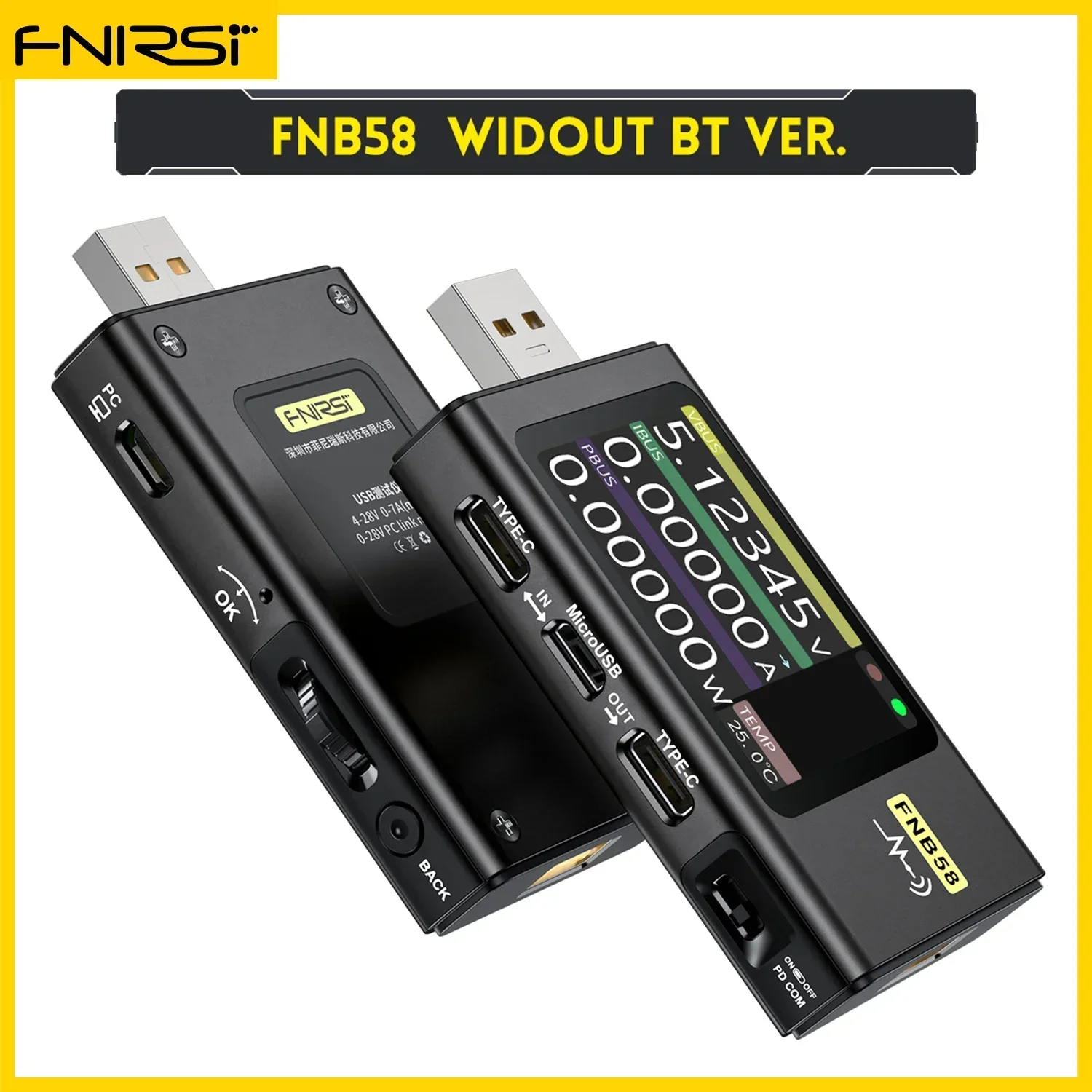 FNIRSI FNB58 Digital USB Voltmeter Ammeter Tester - Image 6