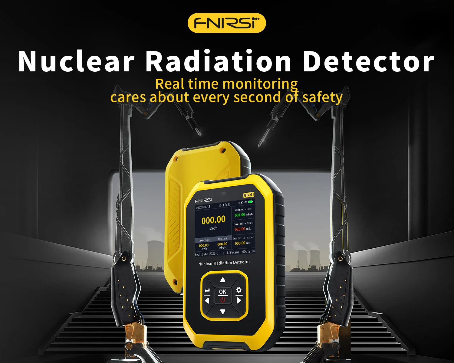 FNIRSI GC-01 Geiger Counter Nuclear Radiation Personal - Image 2