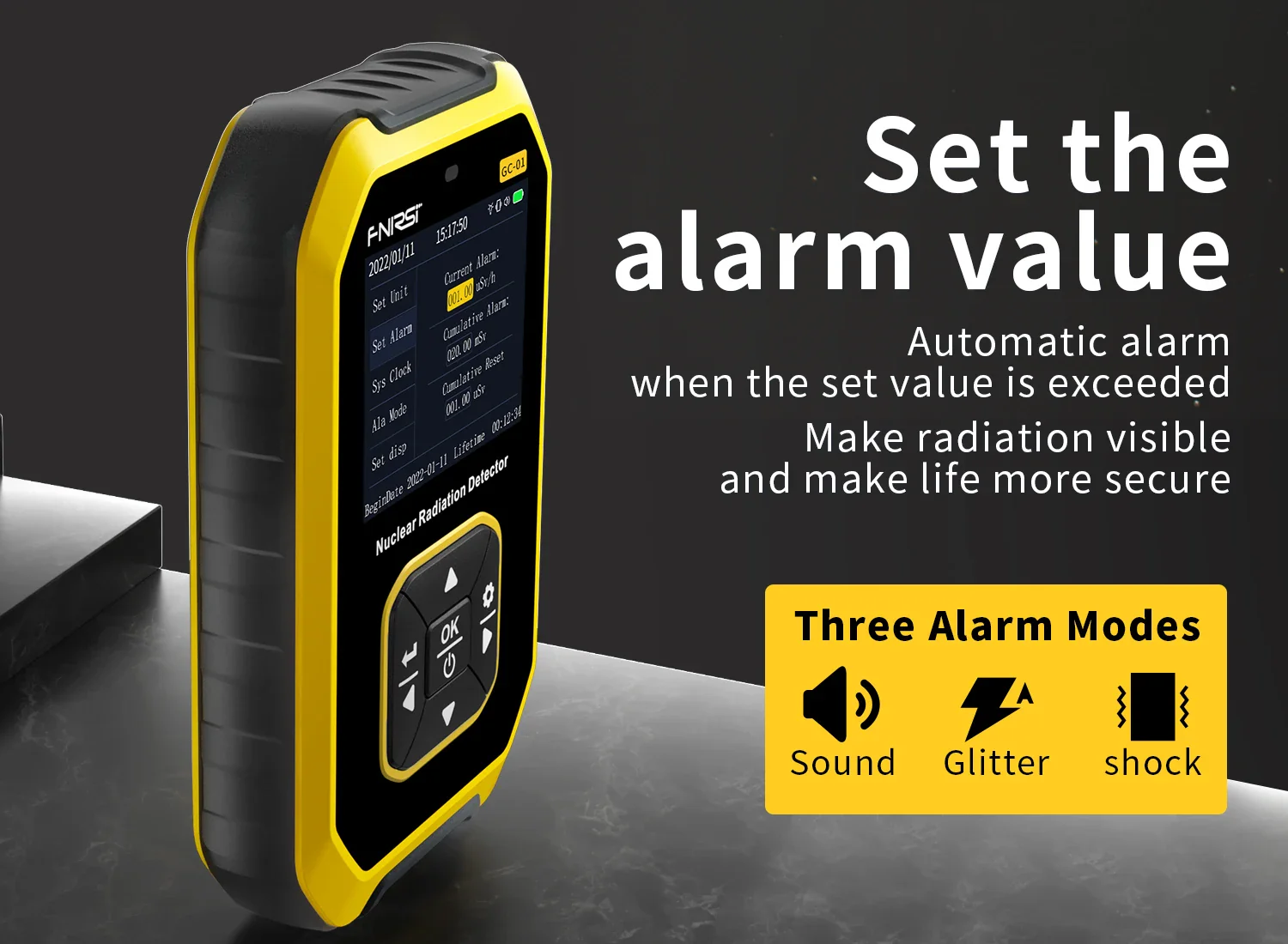 FNIRSI GC-01 Geiger Counter Nuclear Radiation Personal - Image 5