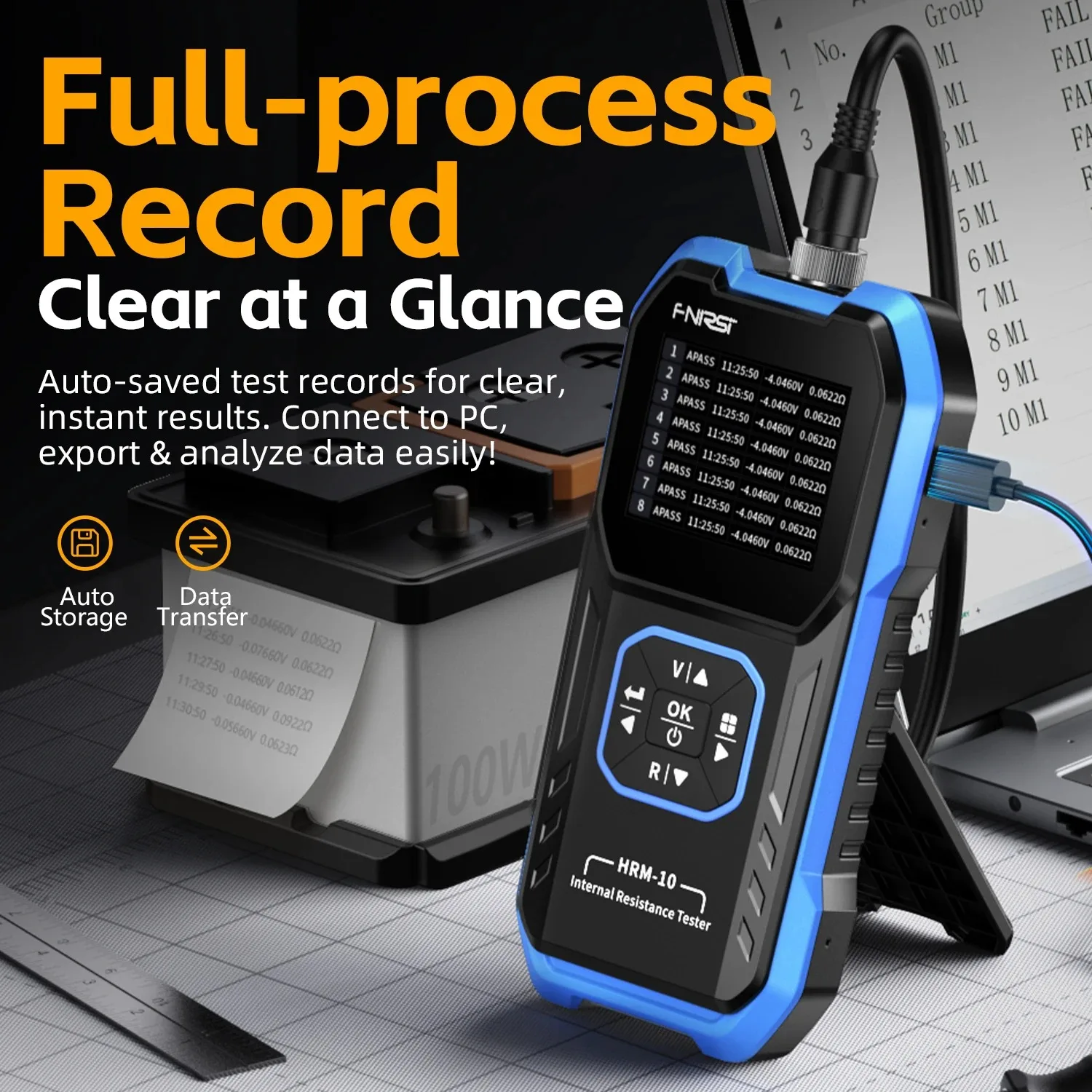 FNIRSI  HRM-10 Battery  Voltage Tester Tool - Image 4
