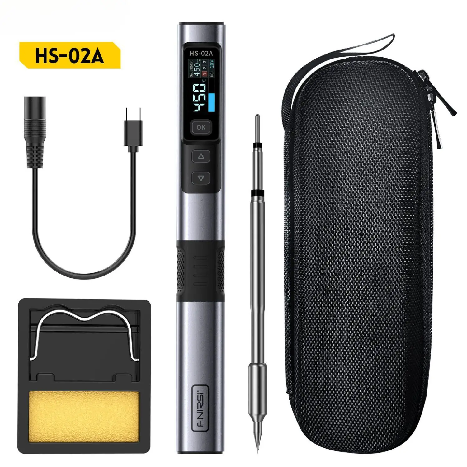 FNIRSI HS-02  Soldering Iron Smart Electric Kit - Image 11