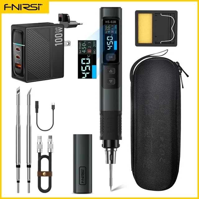 FNIRSI HS-02  Soldering Iron Smart Electric Kit - Image 12
