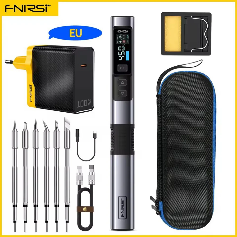 FNIRSI HS-02  Soldering Iron Smart Electric Kit - Image 13