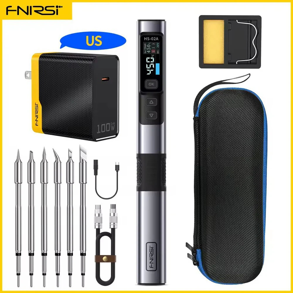 FNIRSI HS-02  Soldering Iron Smart Electric Kit - Image 14