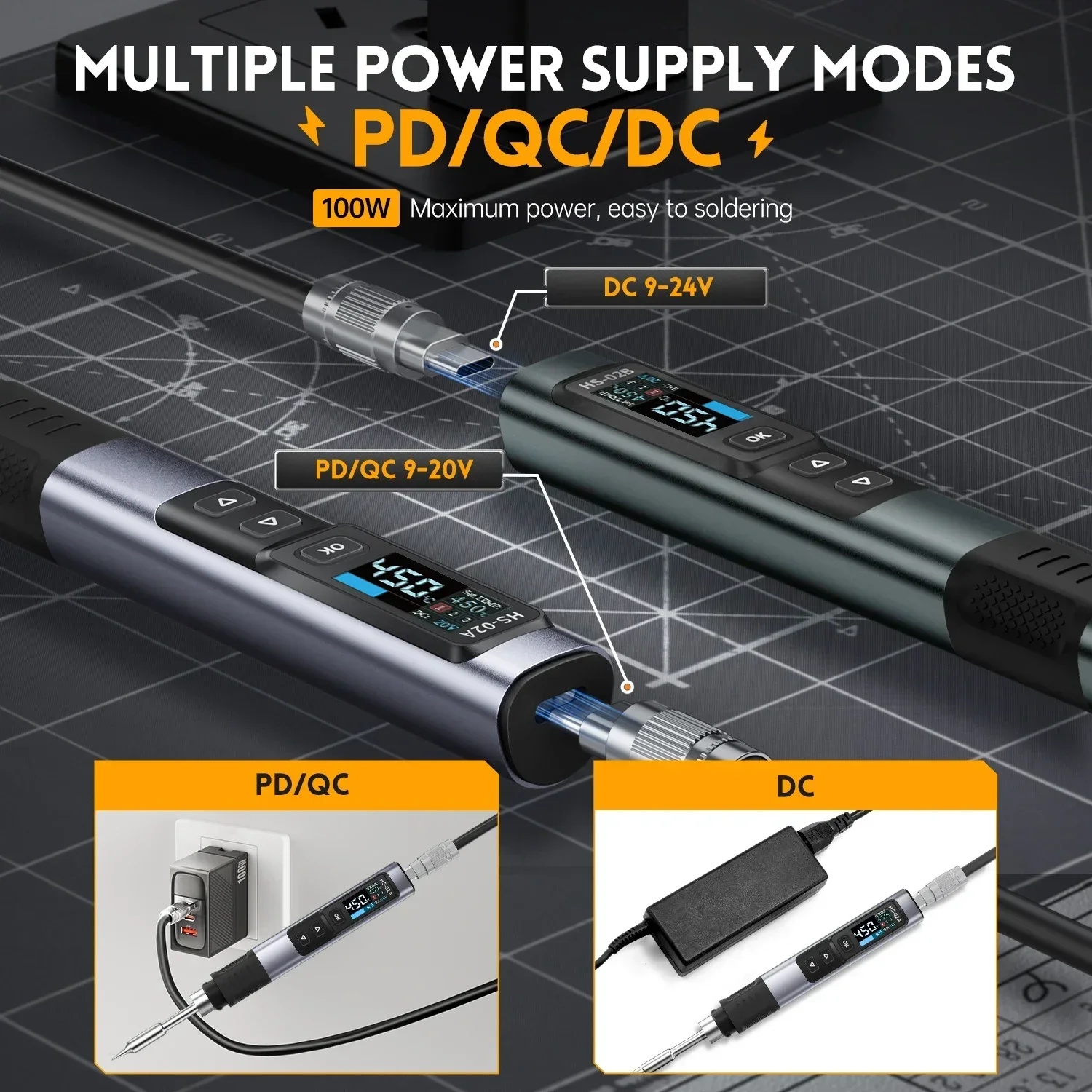FNIRSI HS-02  Soldering Iron Smart Electric Kit - Image 3