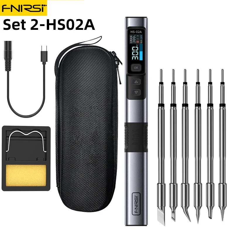 FNIRSI HS-02  Soldering Iron Smart Electric Kit - Image 7