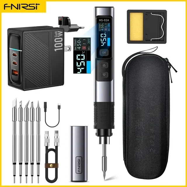 FNIRSI HS-02  Soldering Iron Smart Electric Kit - Image 8