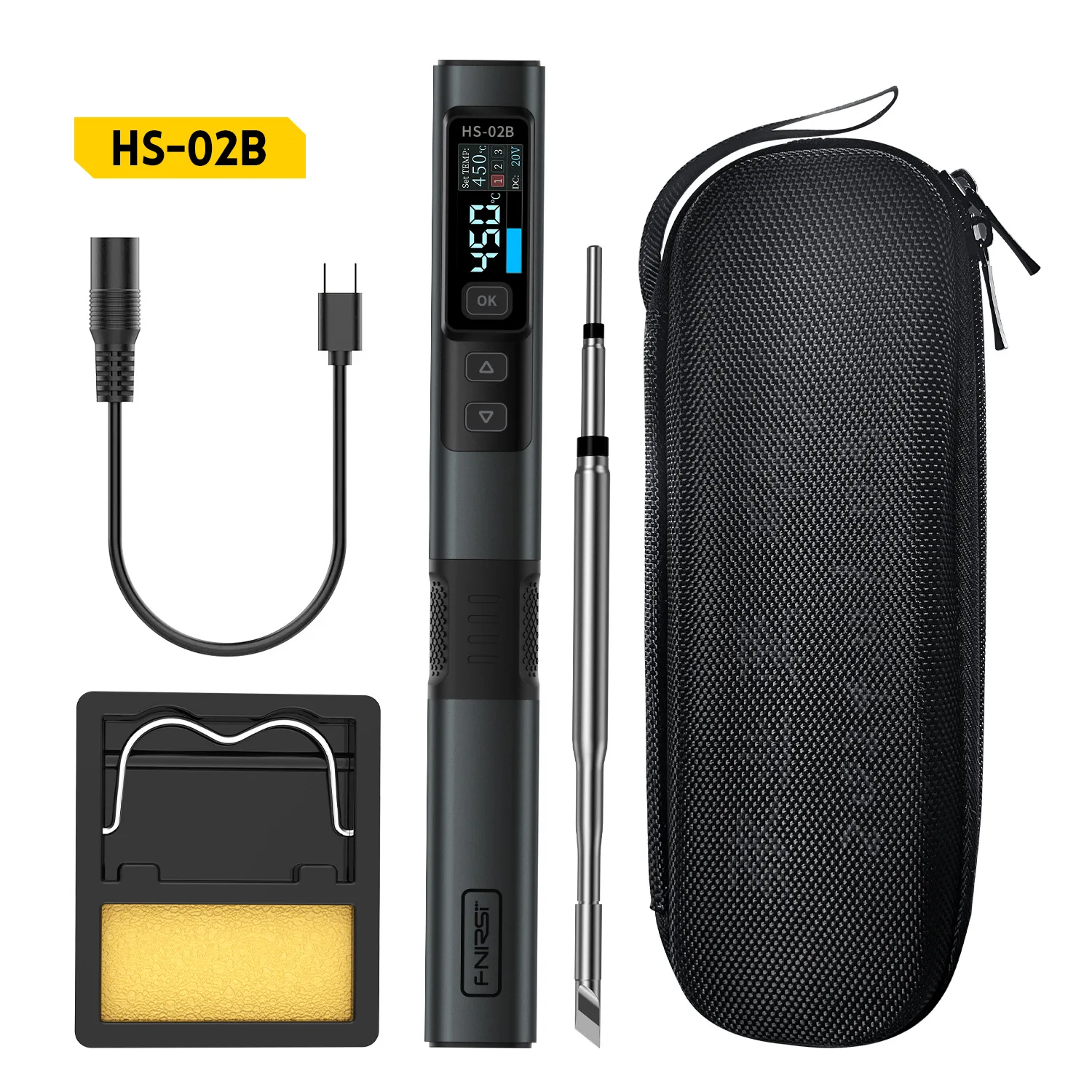 FNIRSI HS-02  Soldering Iron Smart Electric Kit - Image 9